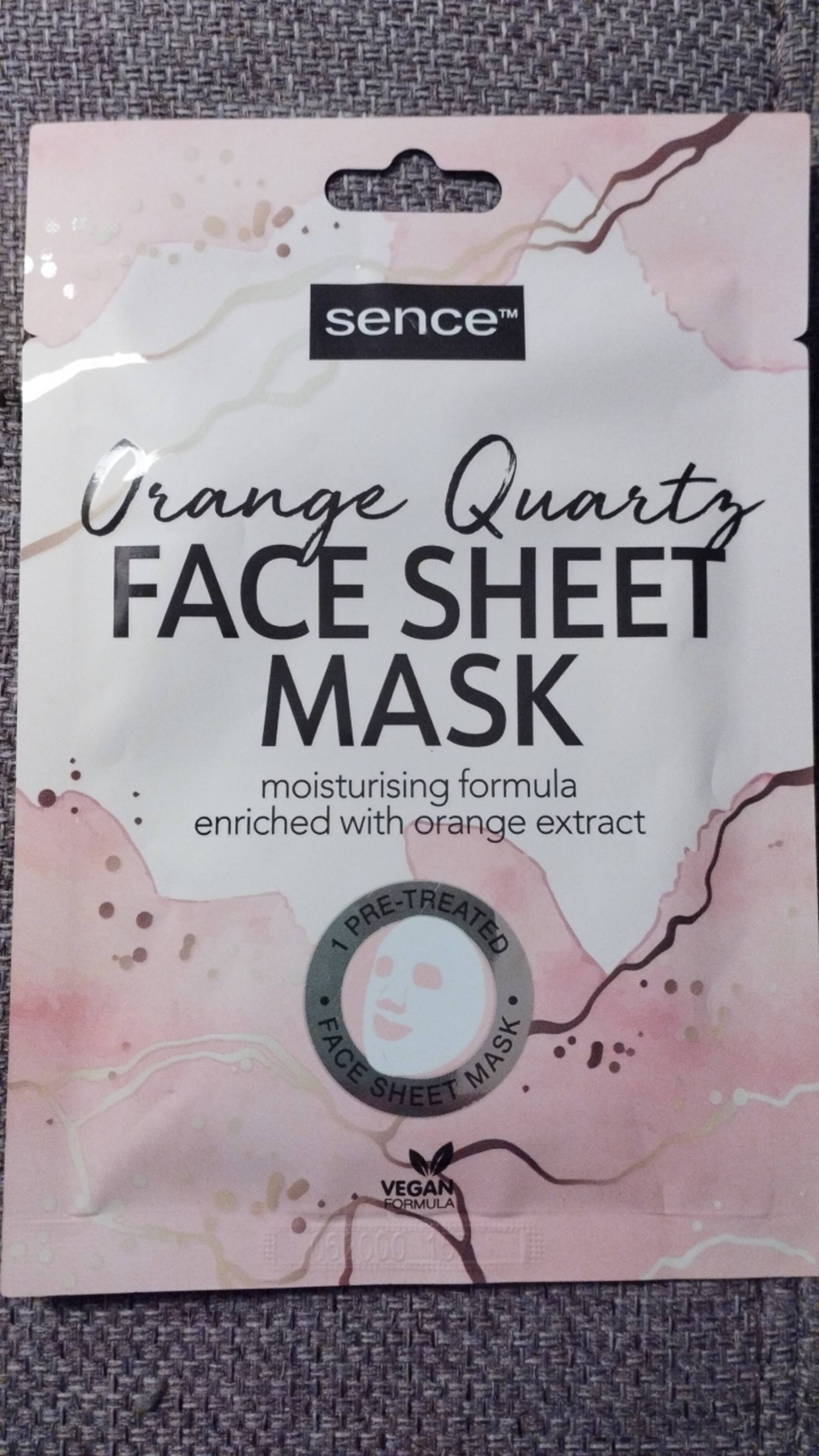 SENCE - Orange quartz - Face sheet mask