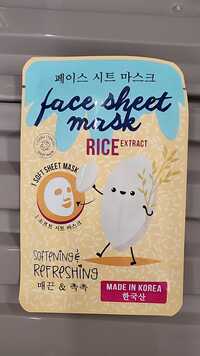 MAXBRANDS - Rice extract - Face sheet mask