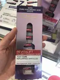 L'ORÉAL PARIS - Revitalift filler - 7 day cure replumping ampoules