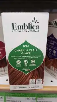 EMBLICA - N° 5.1 Châtain claire glacé - Coloration végétale