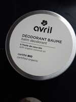 AVRIL - Déodorant baume à l'huile de coco bio