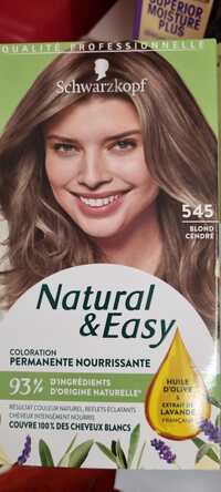 SCHWARZKOPF - Natural & easy - coloration permanante nourrisante 545 blonde cendr&
