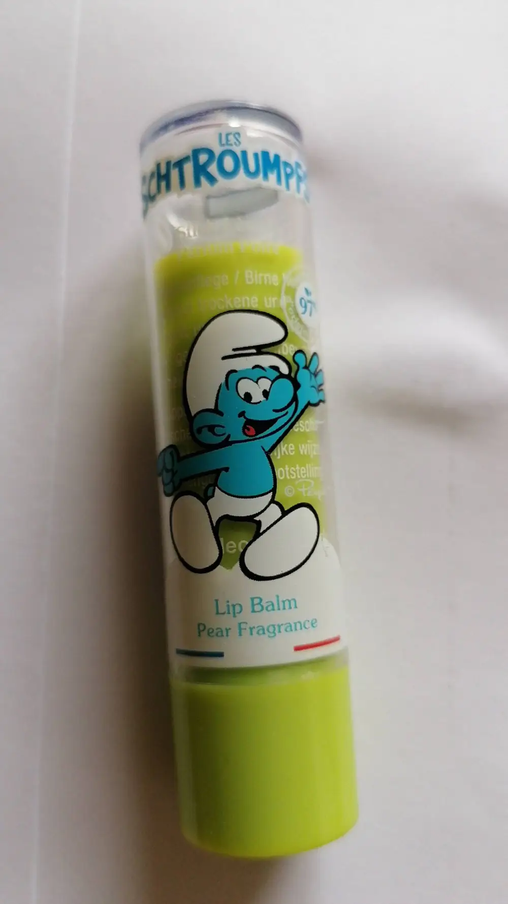 LES SCHTROUMPFS - Lip balm pear frangrance