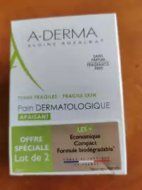 A-DERMA - Pain dermatologique apaisant