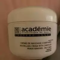 ACADEMIE - Crème de massage camphrée peaux grasses
