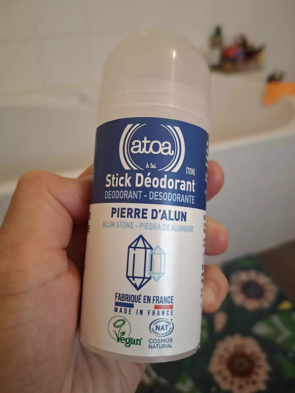 ATOA - Stick déodorant pierre d'alun