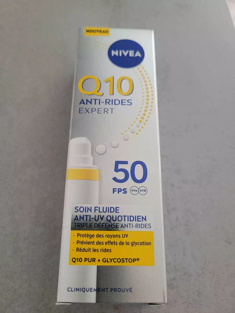 NIVEA - Q10 anti-rides expert - Soin fluide anti-uv quotidien FPS 50