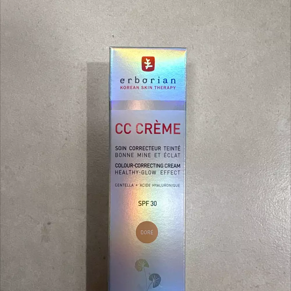ERBORIAN - Soin correcteur teinté doré - CC crème SPF 30