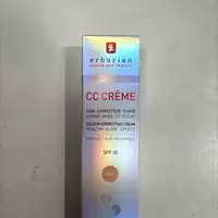 ERBORIAN - Soin correcteur teinté doré - CC crème SPF 30