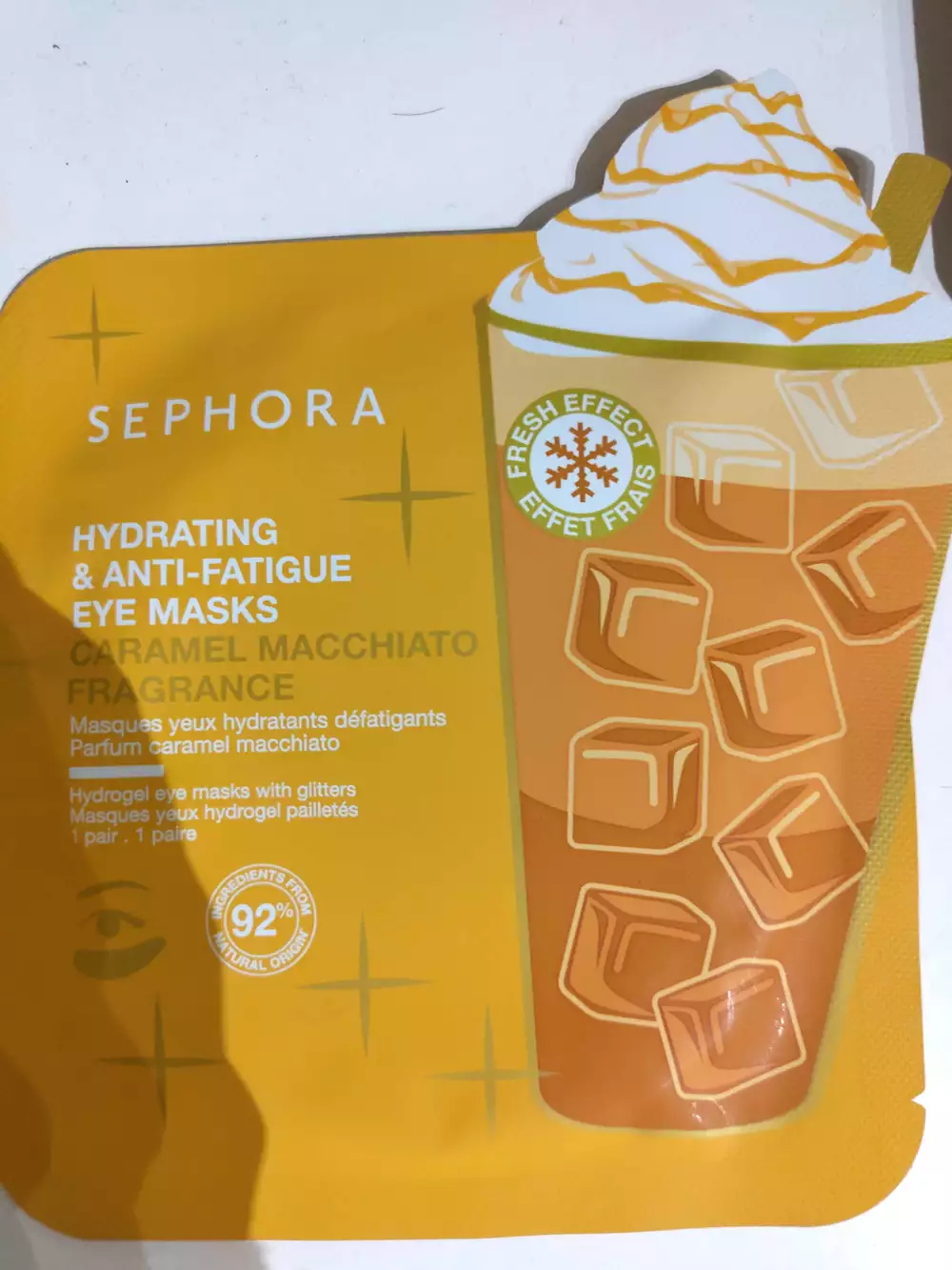 SEPHORA - Masque yeux hydratants défatigants parfum caramel macchiato