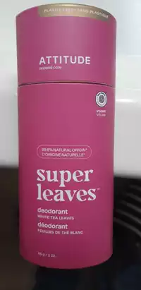 ATTITUDE - Super leaves - Déodorant feuilles de thé blanc