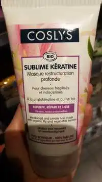 COSLYS - Sublime kératine - Masque restructuration profonde