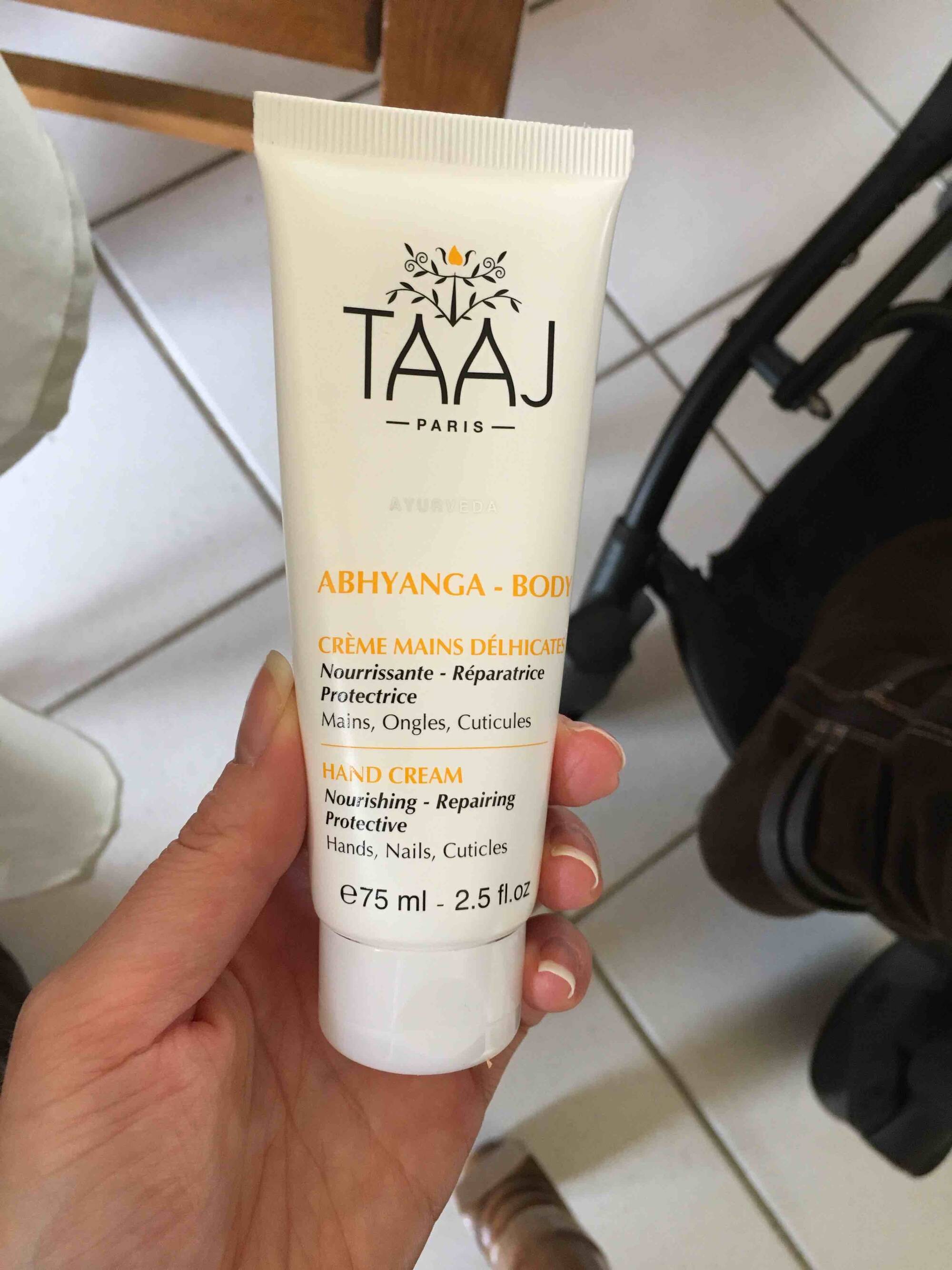 TAAJ - Abhyanga body - Crème mains délhicates