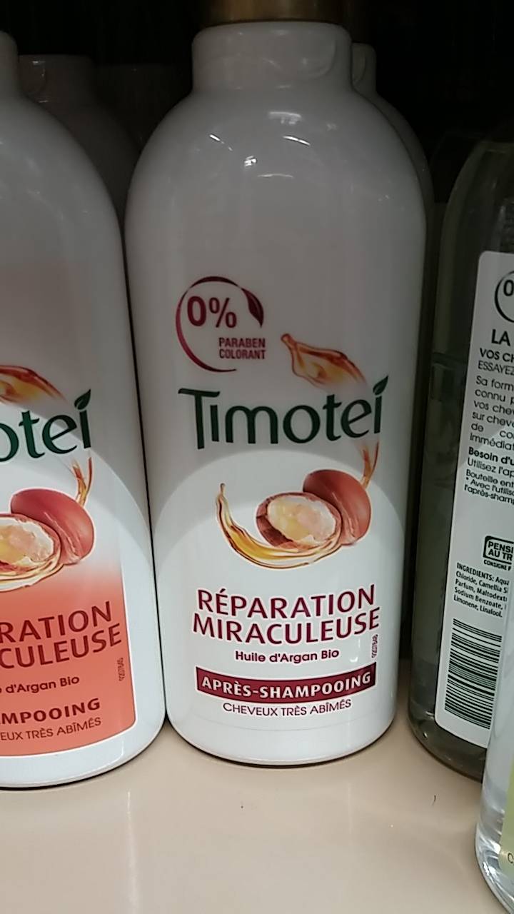 TIMOTEI - Réparation miraculeuse après-shampooing huile d'argan bio