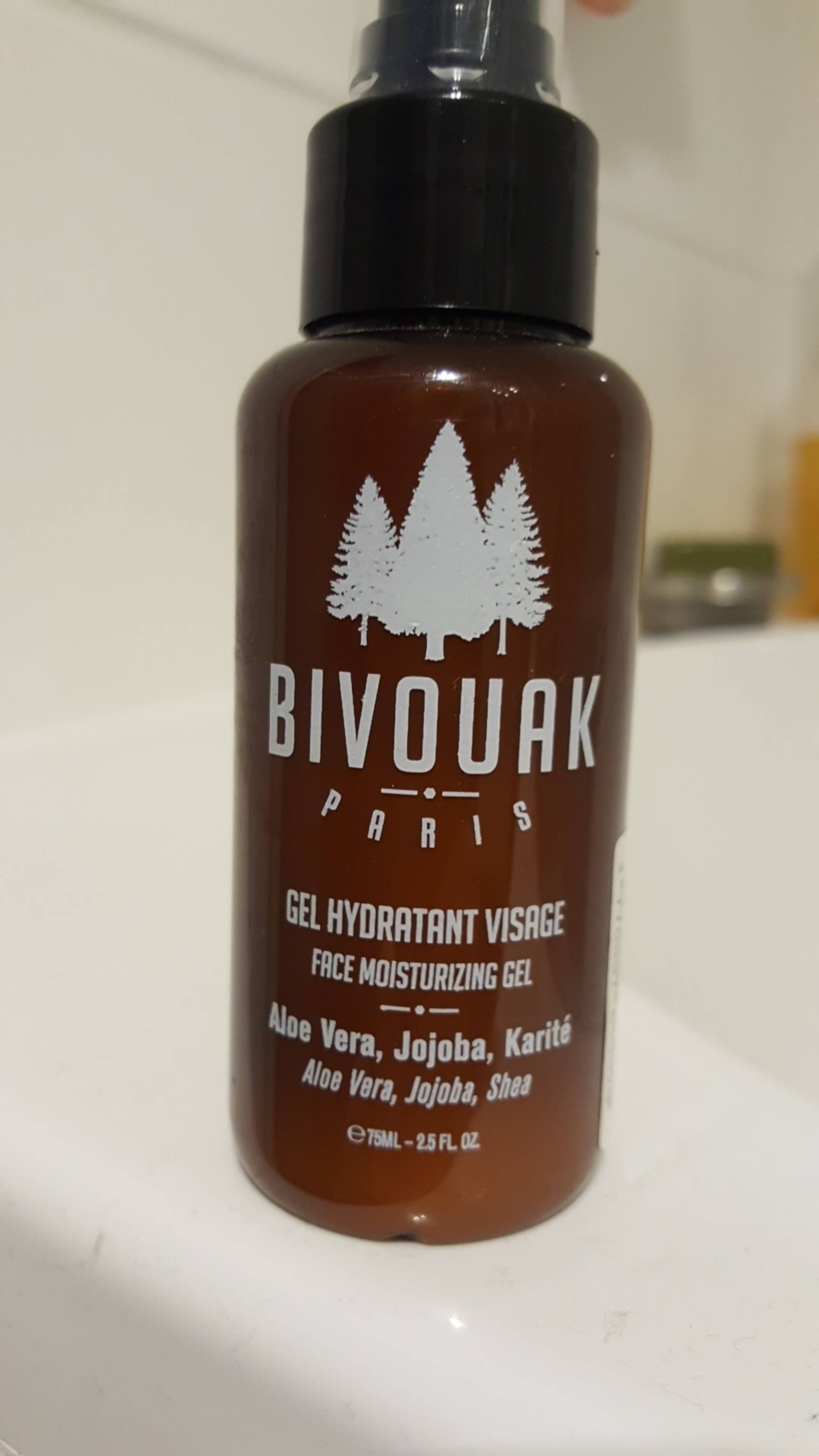 BIVOUAK - Gel hydratant visage - Aloe Vera, Jojoba, Karité