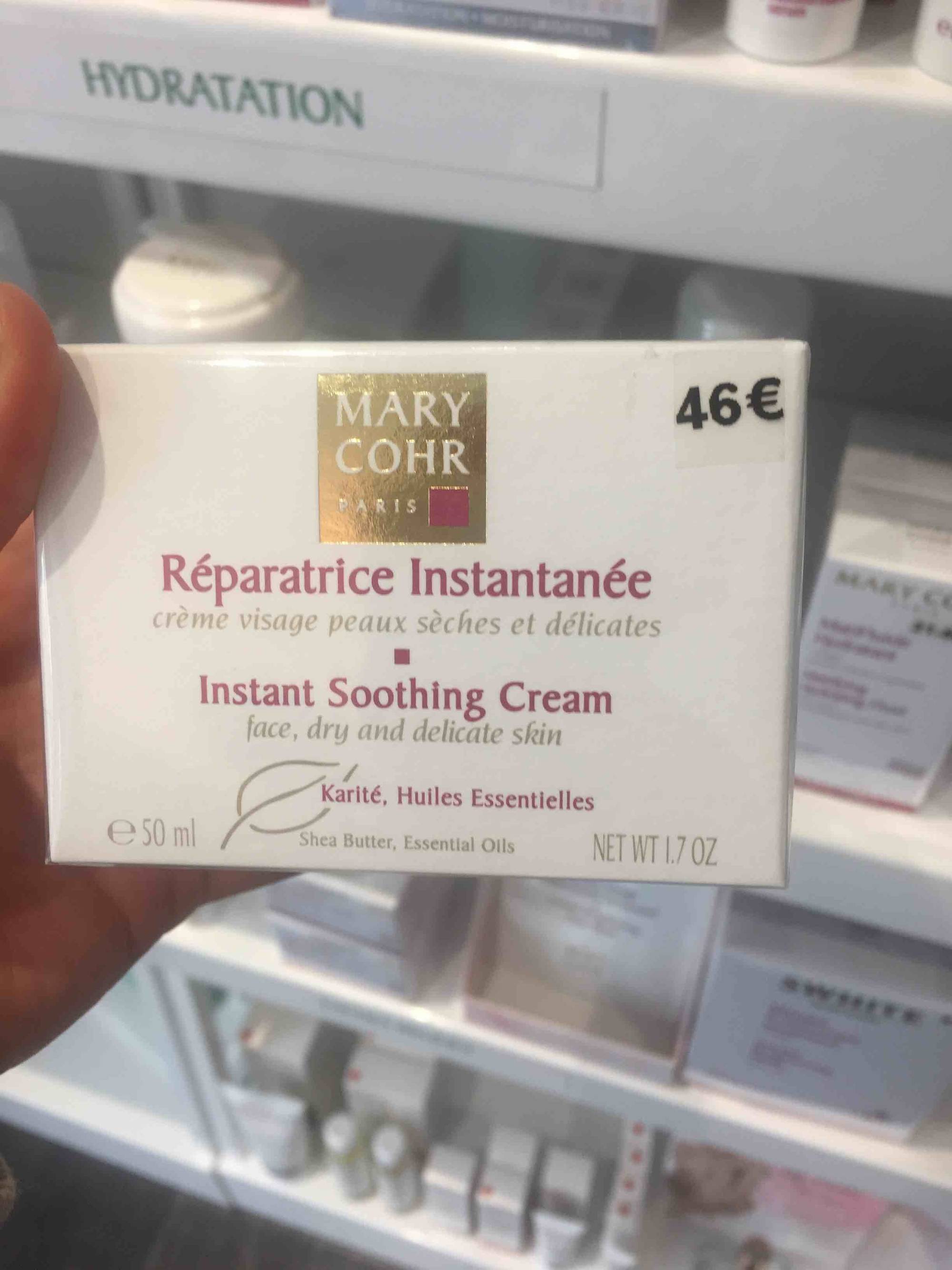 MARY COHR - Réparatrice instantanée - Crème visage