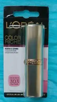 L'ORÉAL - Color riche 303 rose tendre - Rouge à lèvre hydratant 8h