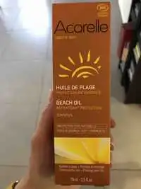 ACORELLE - Huile de plage - Protection antioxydante