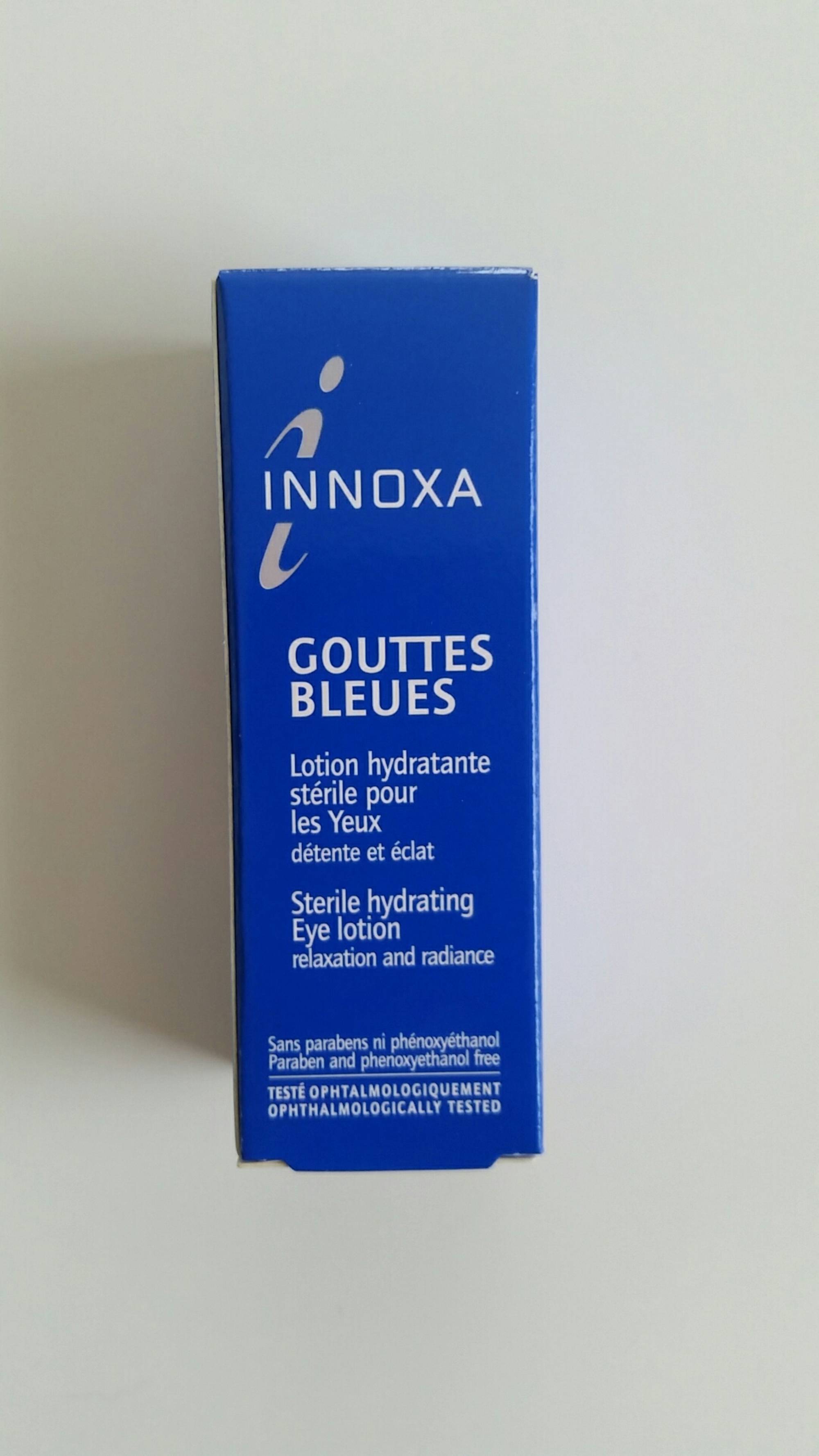 INNOXA Gouttes bleues, lotion hydratante stérile pour les yeux