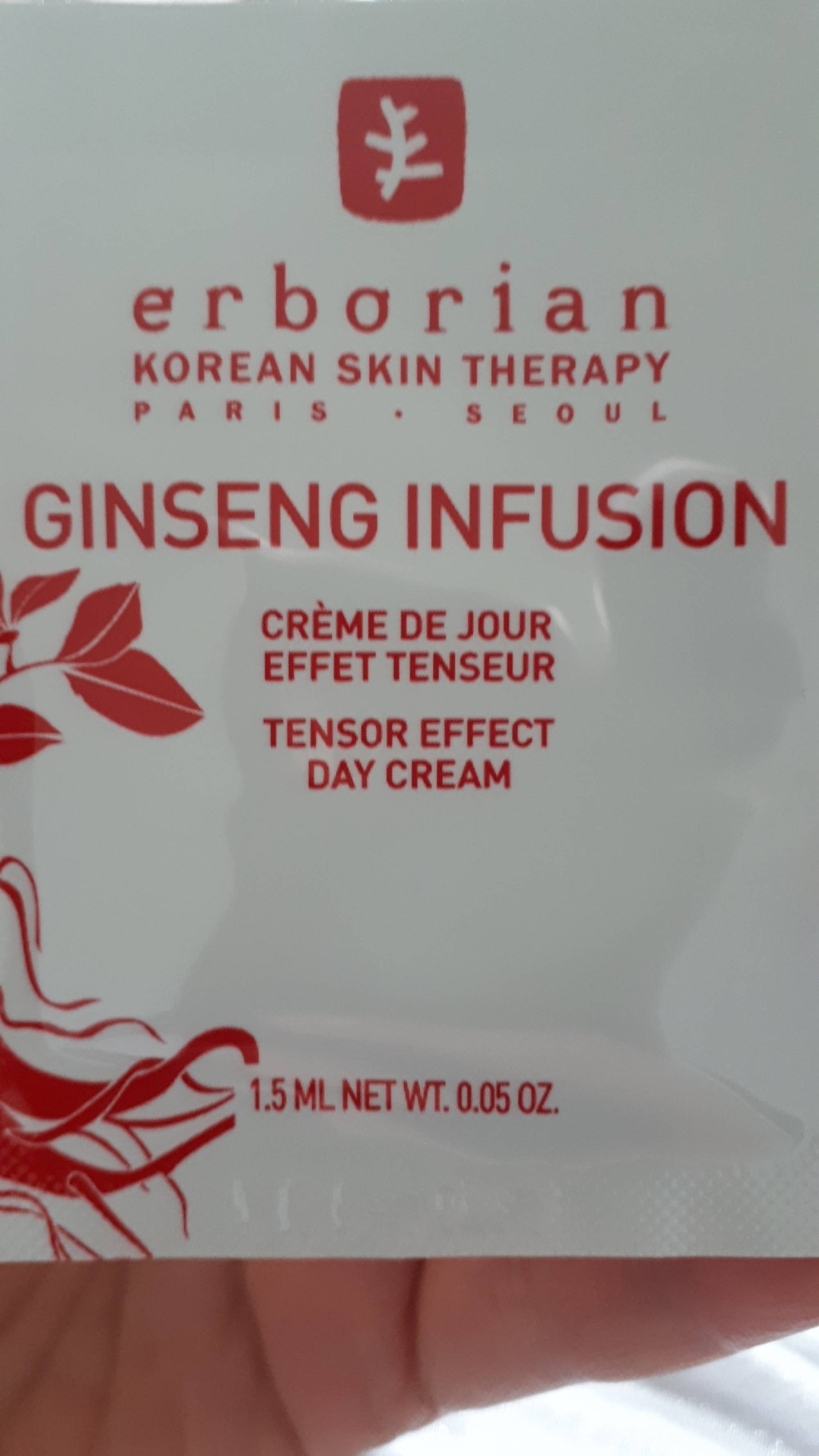 ERBORIAN - Ginseng infusion - Crème de jour effet tenseur