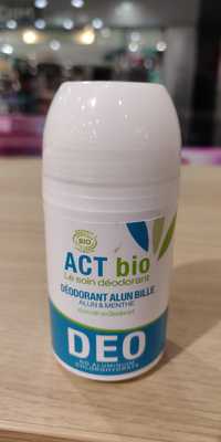 ACT BIO - Le soin déodorant - Déodorant alun bille