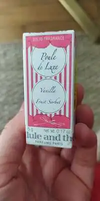 CRAZYLIBELLULE AND THE POPPIES - Poule de luxe - Solide fragrance Vanilla & Fruit sorbet