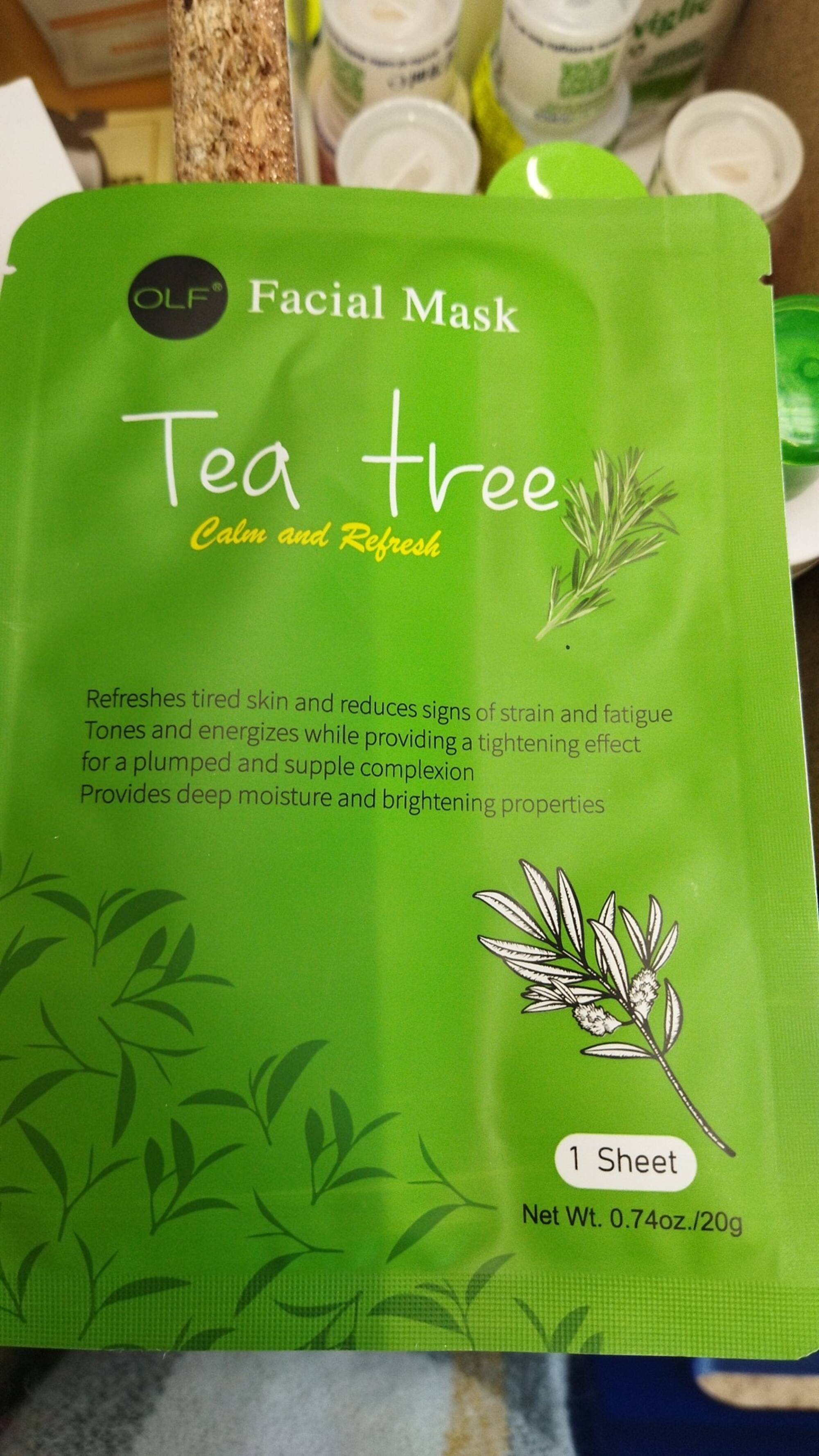 OLF - Facial mask tea tree calm and refresh
