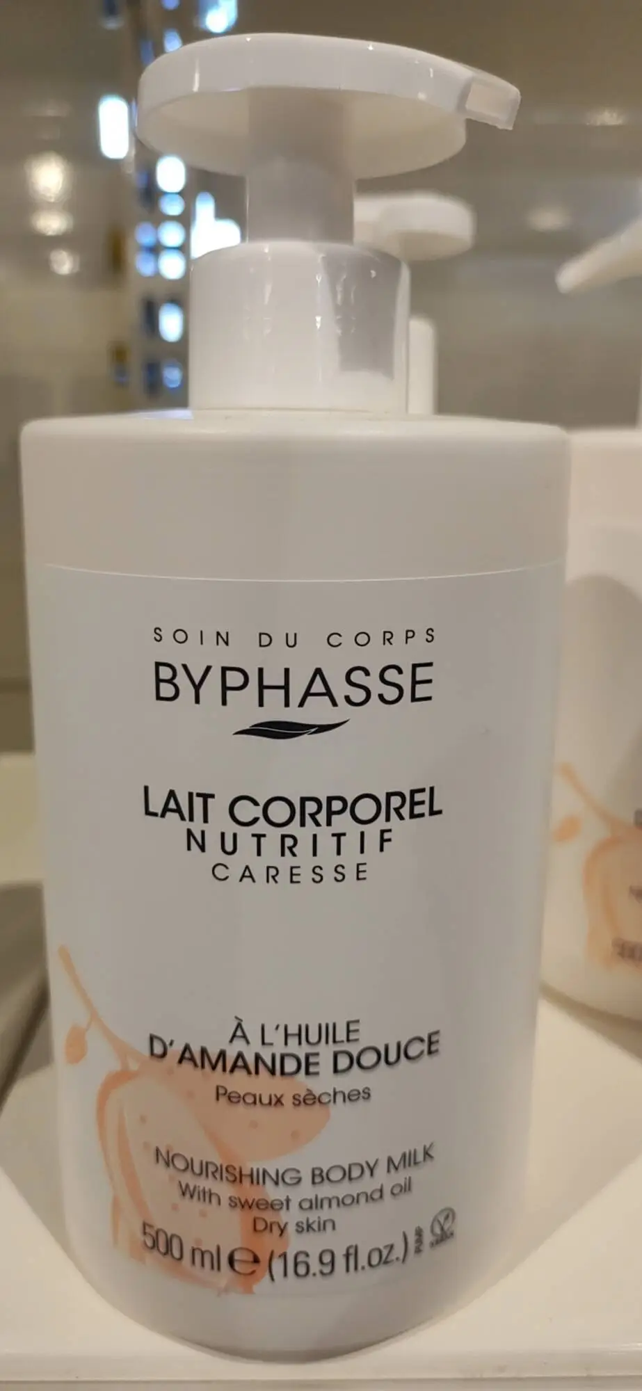 BYPHASSE - Lait corporel nutritif caresse à l'huile d'amande douce