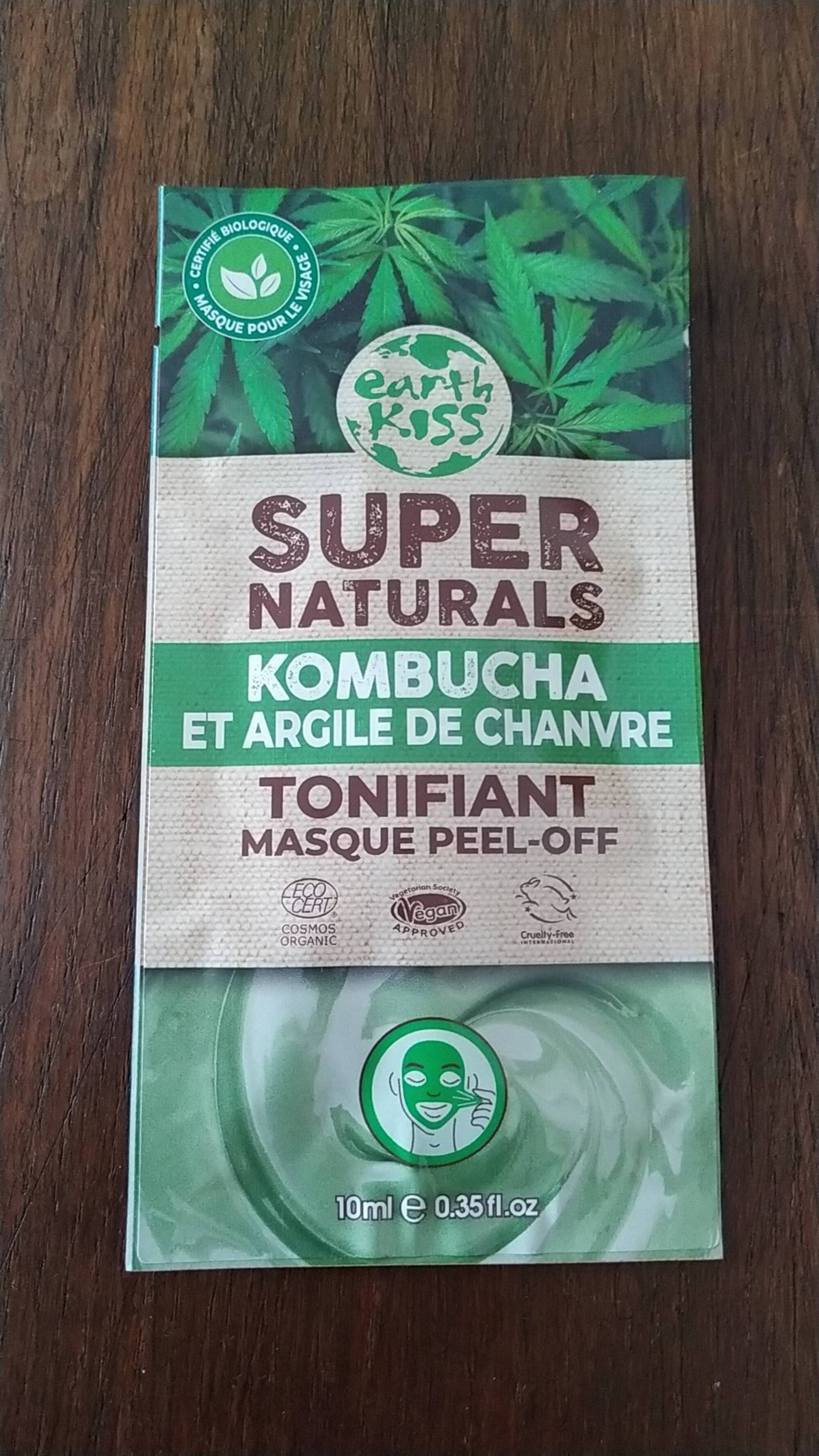 EARTH KISS - Super naturals - Tonifiant masque peel-off kombucha