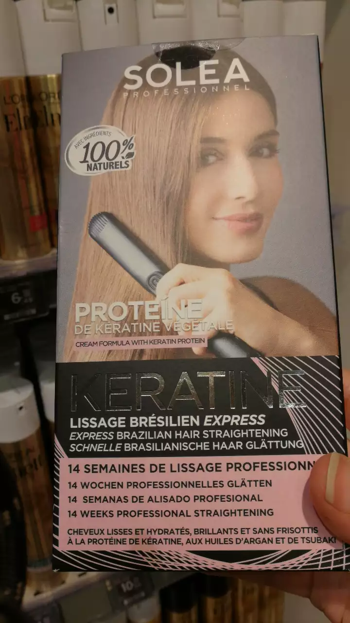 SOLEA - Protéine de kératine végétale - Lissage brésilien express