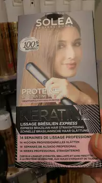 SOLEA - Protéine de kératine végétale - Lissage brésilien express