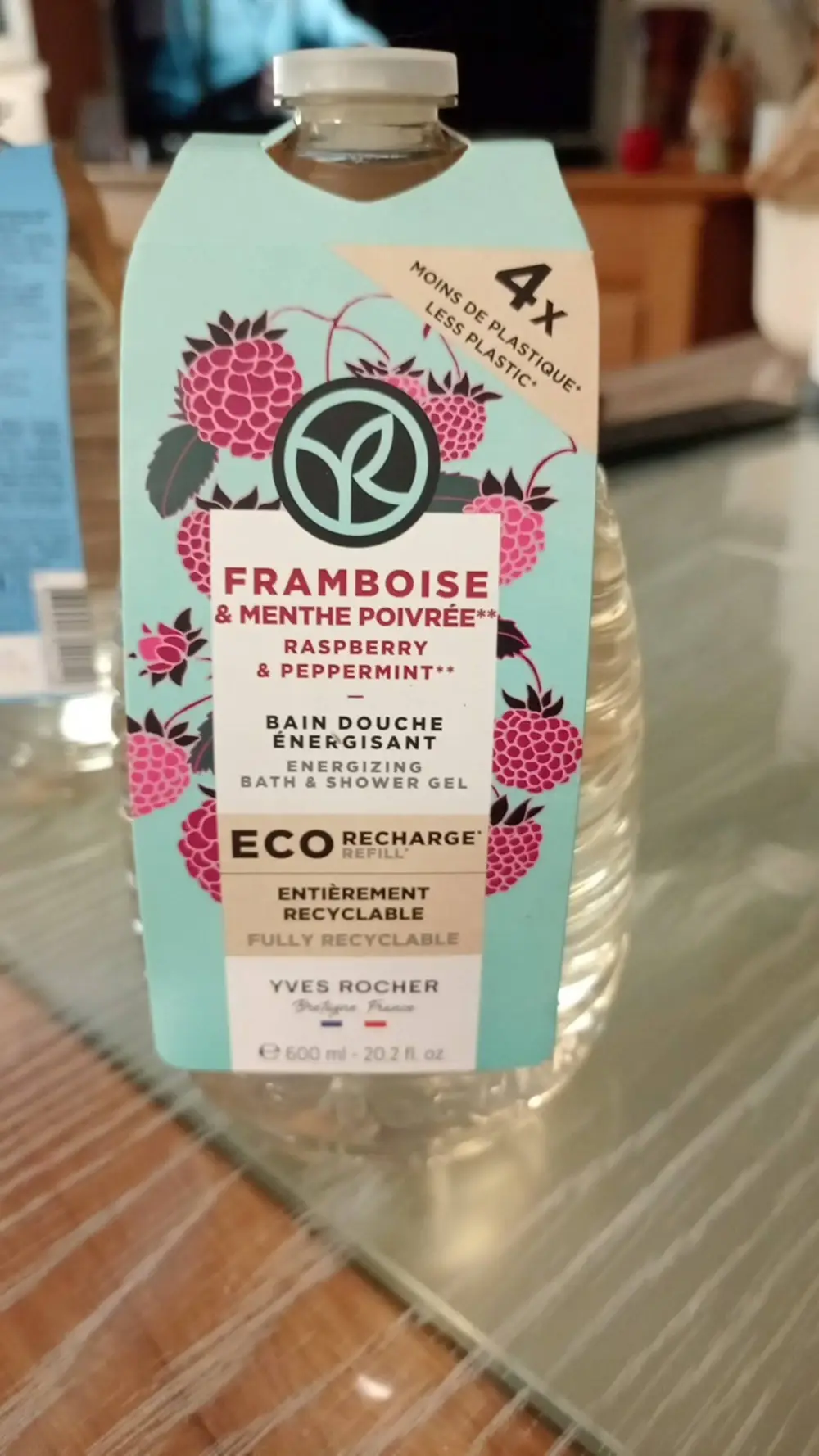 YVES ROCHER - Bain douche energisant framboise & menthe poivrée