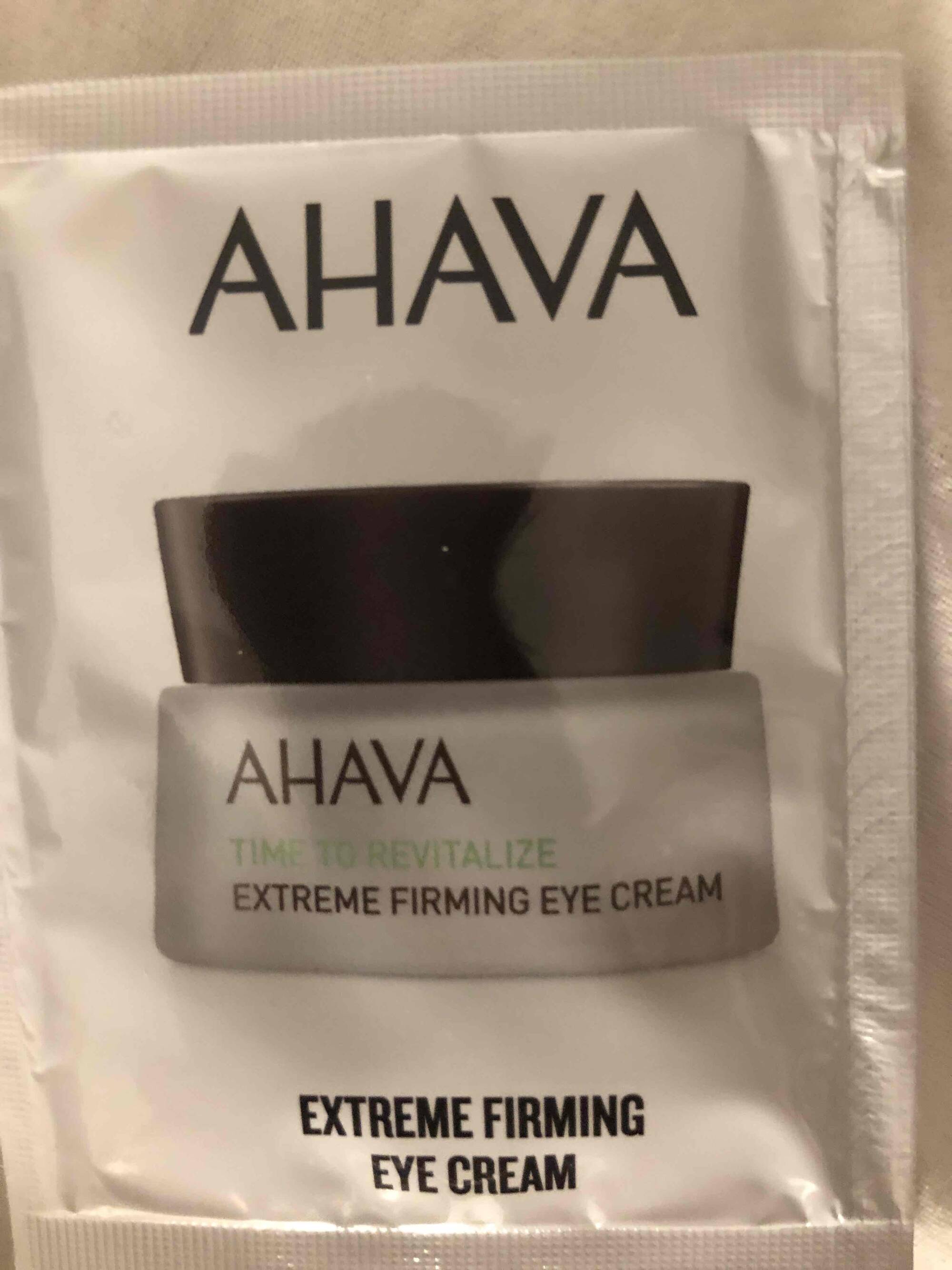 AHAVA - Extreme firming eye cream