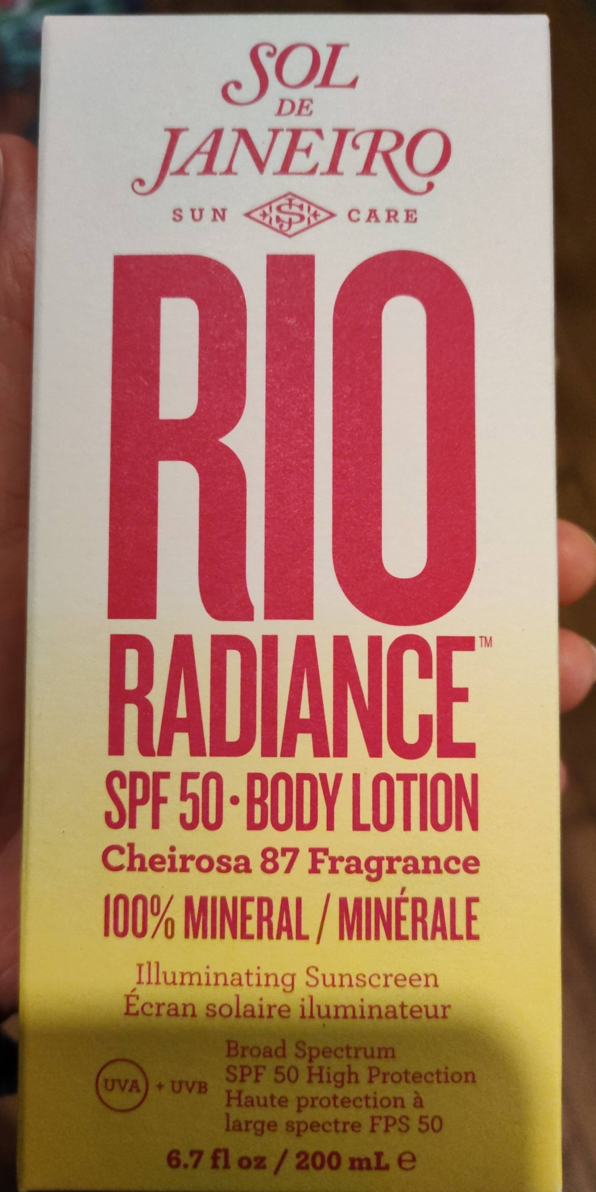 SOL DE JANEIRO - Rio radiance - Body lotion SPF  50