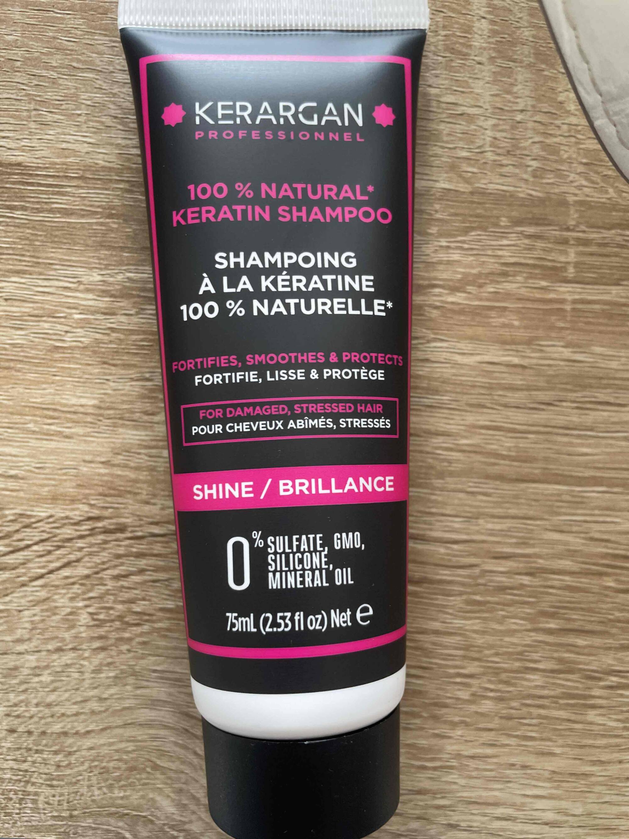 KERARGAN - Brillance - Shampooing à la kératine 100% naturelle