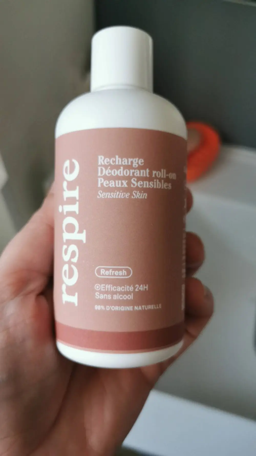 RESPIRE - Recharge déodorant roll-on peaux sensibles  24h