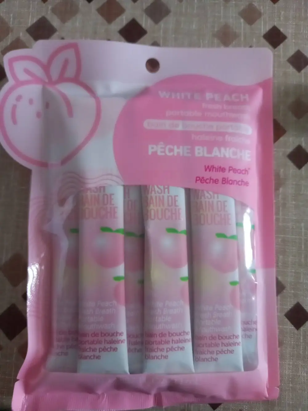 MINISO - Pêche blanche - Bain de bouche portable