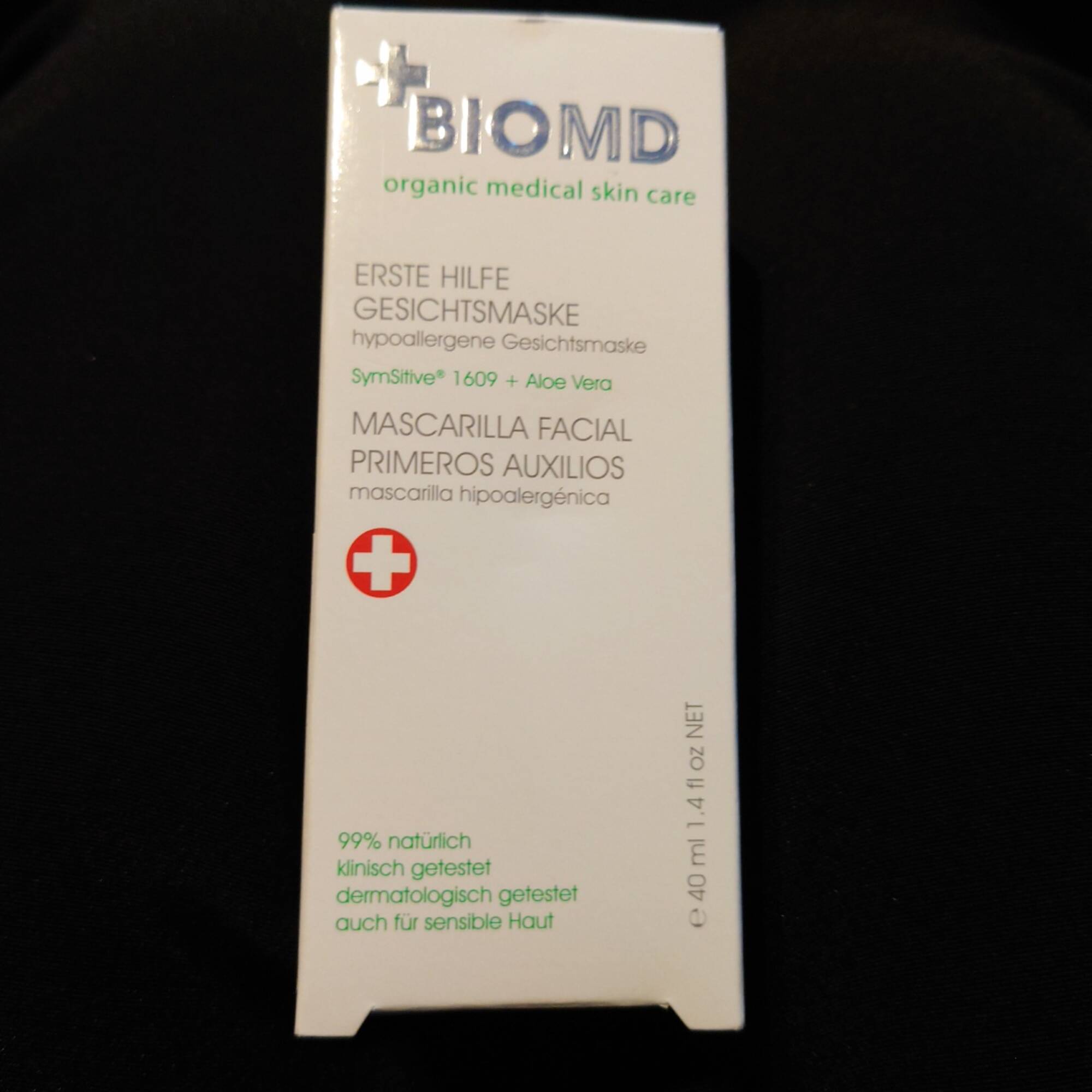 BIOMD - Mascarilla facial primeros auxilios