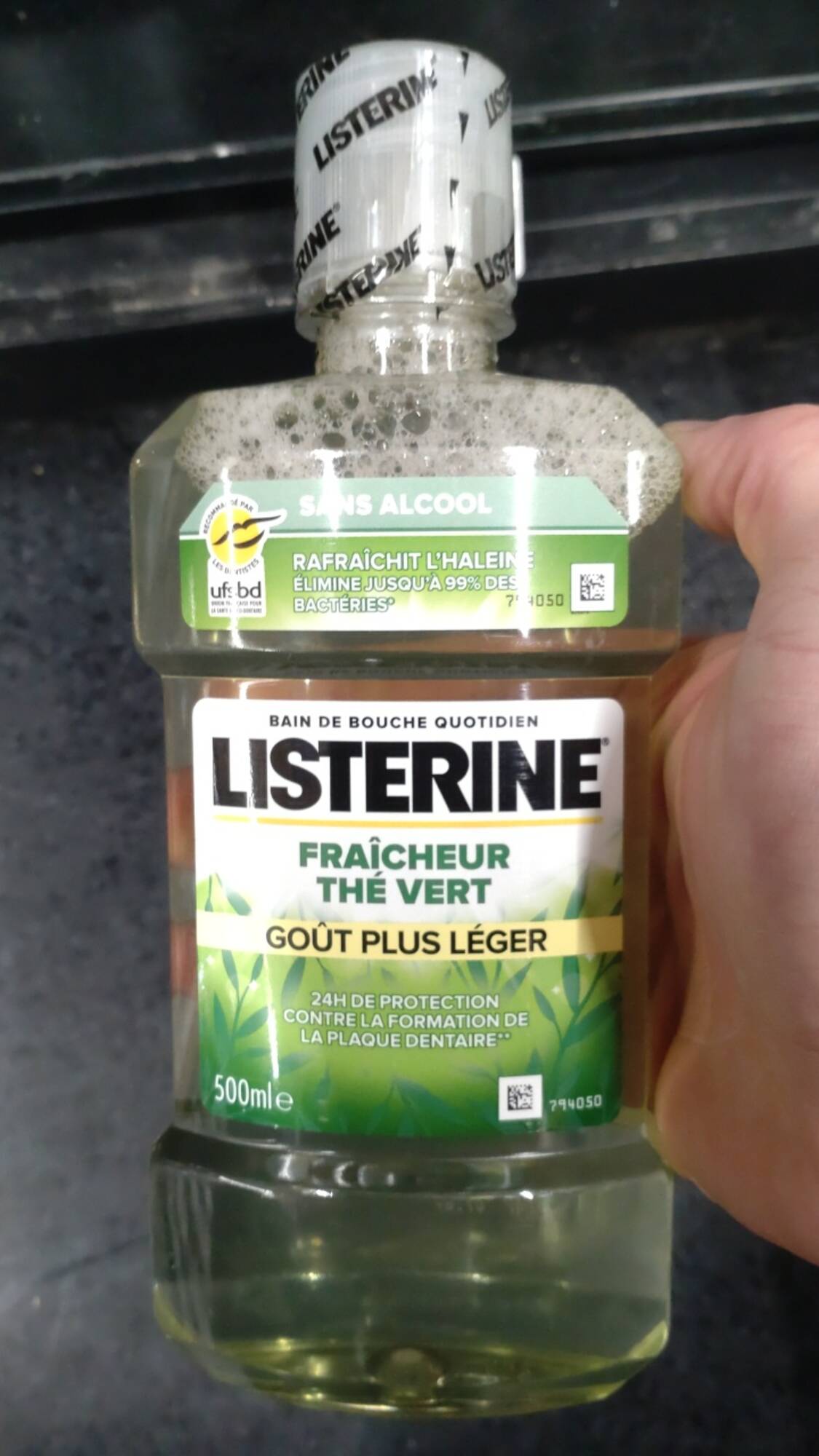 LISTERINE - Bain de bouche quotidien fraîcheur thé vert