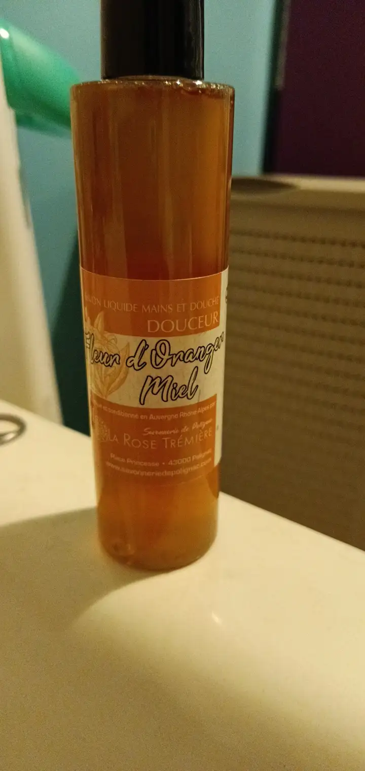 LA ROSE TRÉMIÈRE - Savon liquide mains et douche douceur à la fleur d'oranger et miel