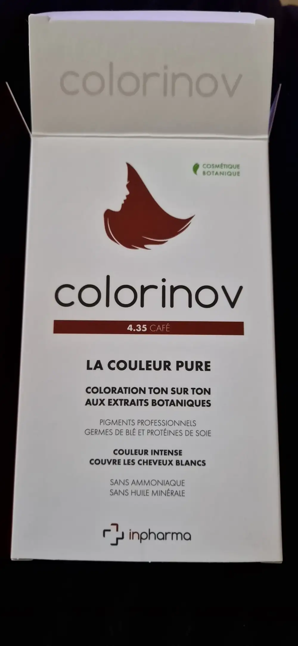 COLORINOV - Coloration ton sur ton aux extraits botaniques 4.35 café
