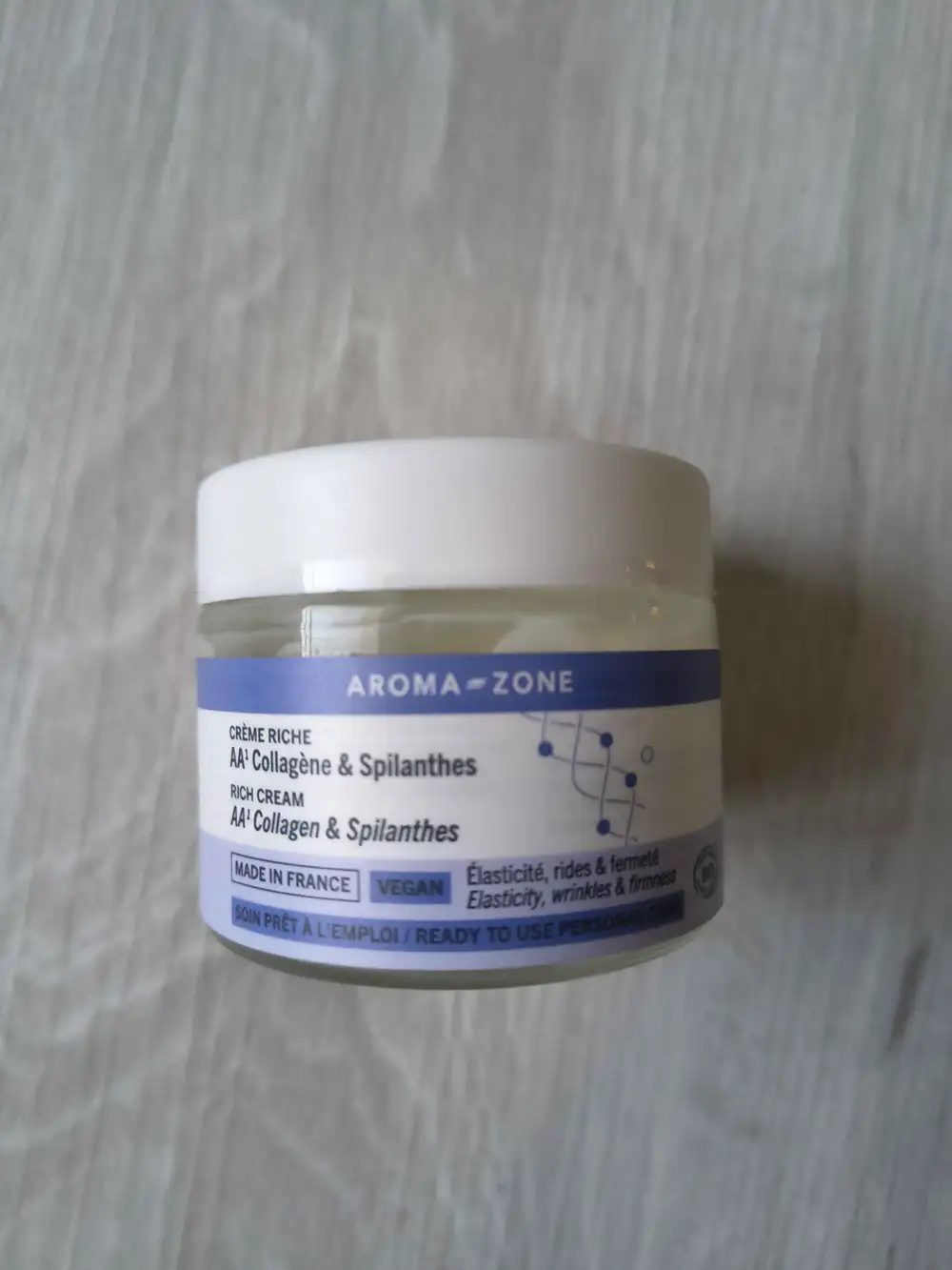 AROMA-ZONE - Crème riche AA1 collagène & spilanthes