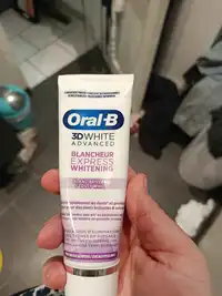 ORAL-B - Dentifrice 3D white advanced blancheur express whitening