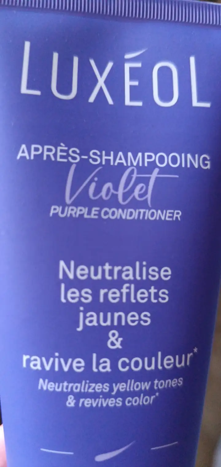 LUXÉOL - Après-shampooing violet