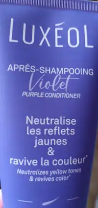 LUXÉOL - Après-shampooing violet