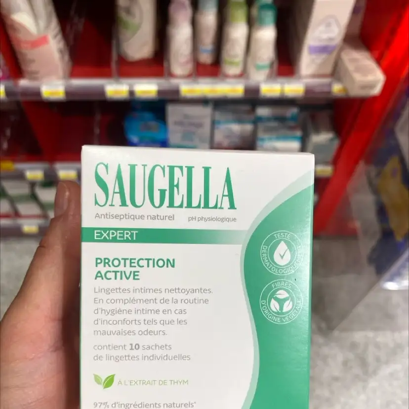 SAUGELLA - Expert protection active - Lingettes intimes nettoyantes