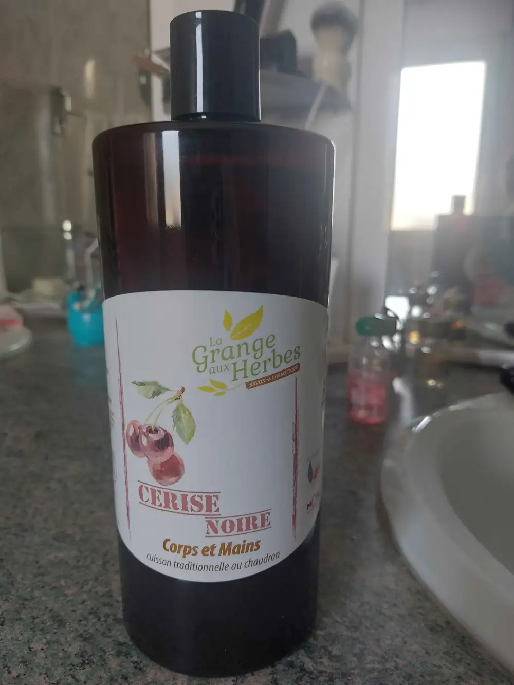 LA GRANGE AUX HERBES - Savon cerise noire corps et mains