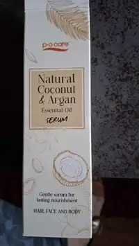 PO CARE - Natural coconut & argan - Essential oil serum