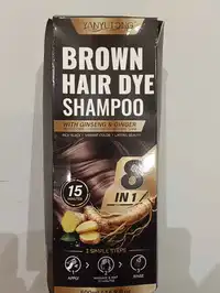 YANYUTONG - Brown hair dye - 8 in 1 Shampoo with ginseng & ginger
