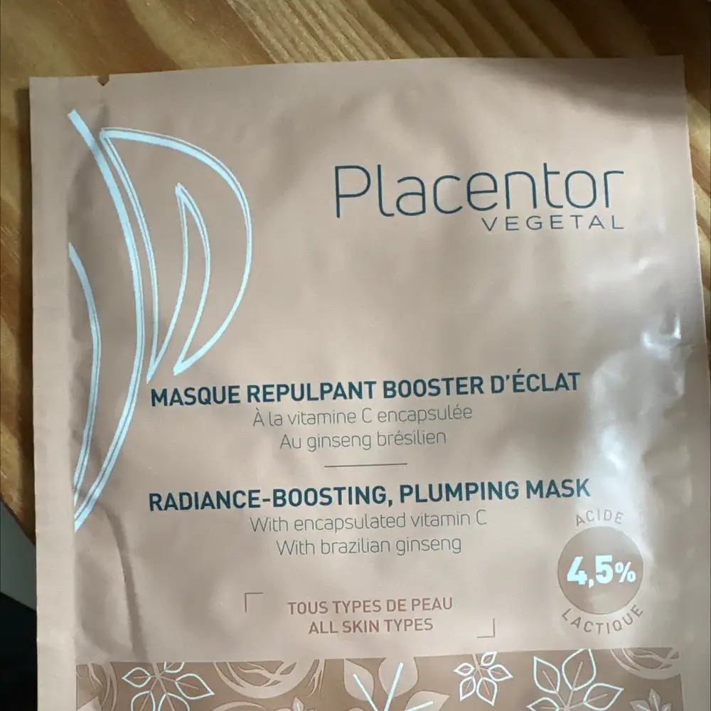 PLACENTOR VÉGÉTAL - Masque repulpant bosser d’éclat 